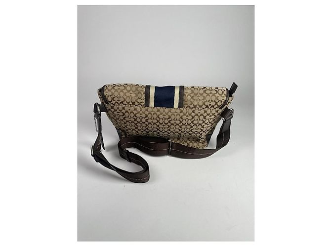 Coach Signature Sufflette Beiger Lederhandtasche - Ansicht 3