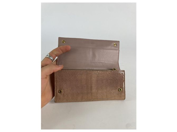 Cartera de cuero beige Miu Miu - vista 3
