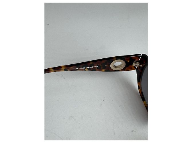 Céline Gafas de sol de plástico Celine Brown Castaño - vista 2