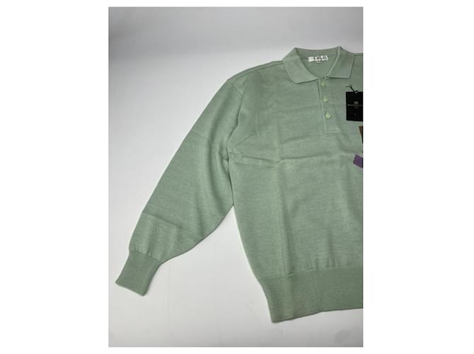 Balenciaga grüner Leinenstrickpullover & Sweatshirt - Ansicht 4
