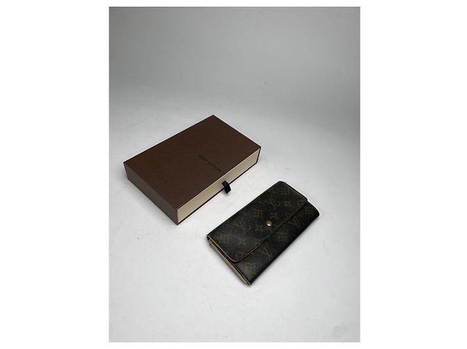 Billetera de cuero marrón Louis Vuitton Kimono Castaño - vista 5