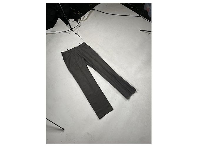 Yves Saint Laurent anthrazit Baumwollhose Anthrazitgrau - Ansicht 2