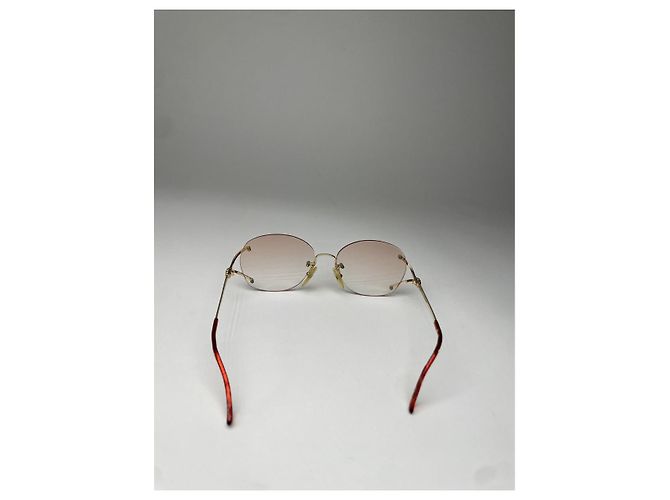 Dior rosa Metallsonnenbrille Pink - Ansicht 2