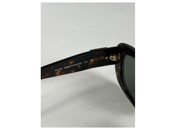 Occhiali da sole in plastica nera Fendi Nero - vista 2