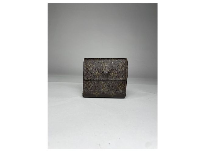 Billetera de cuero marrón Louis Vuitton Flore Castaño - vista 2