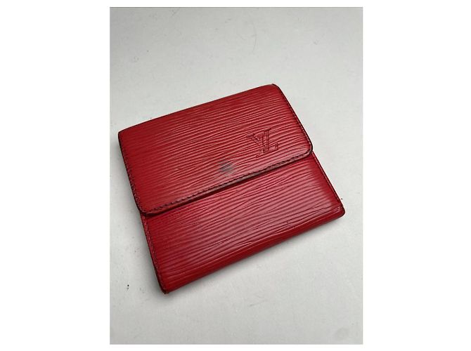 Cartera de cuero rojo Louis Vuitton Pont 9 Roja - vista 2