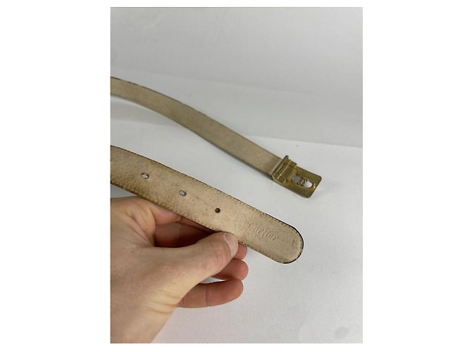 Cartier brauner Ledergürtel - Ansicht 2