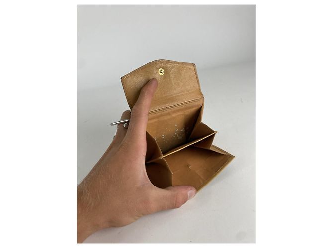 Céline Cartera de cuero marrón Celine Triomphe Castaño - vista 3