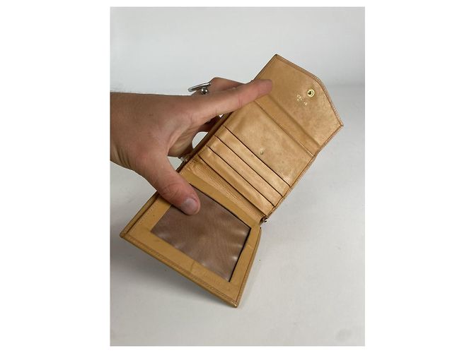 Céline Cartera de cuero marrón Celine Triomphe Castaño - vista 4