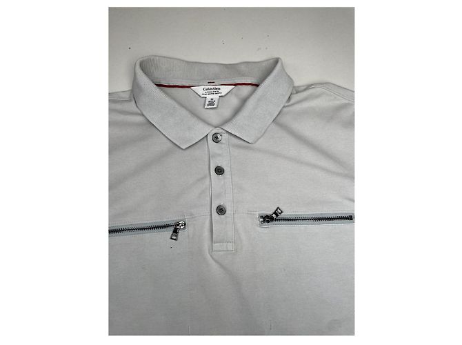 Polo de algodón gris Calvin Klein - vista 3