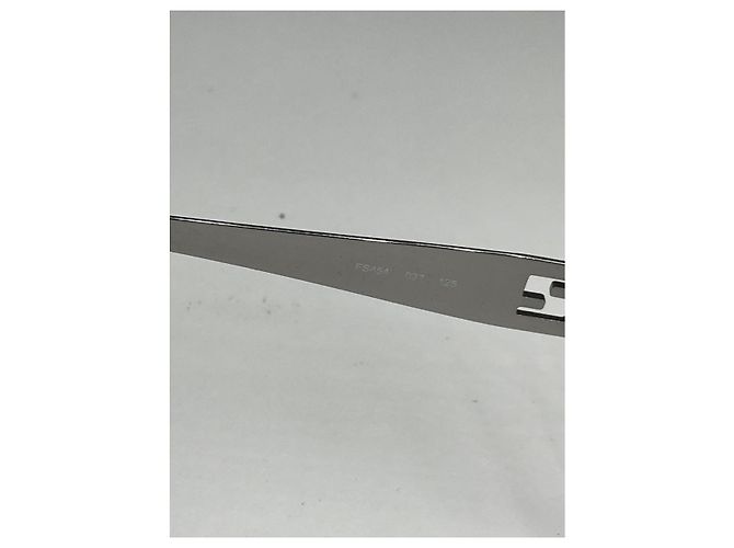 Fendi Sonnenbrille aus silbernem Metall - Ansicht 3
