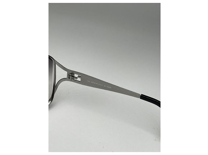 Fendi Sonnenbrille aus silbernem Metall - Ansicht 5