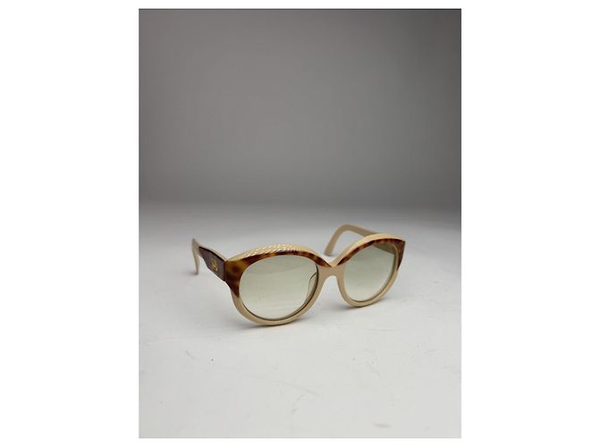 Céline Gafas de sol de plástico beige Celine - vista 2