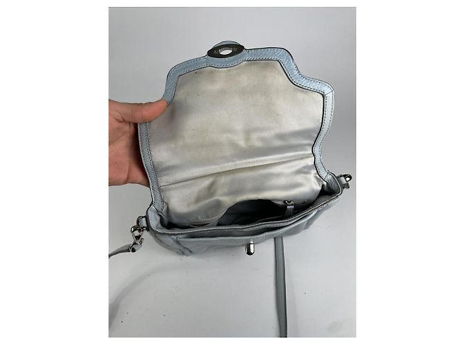 Borsa hobo grande Scout in pelle blu di Coach - vista 2
