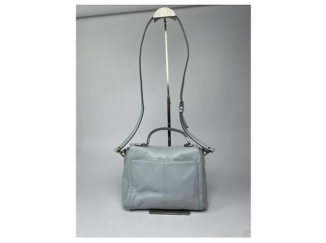 Borsa hobo grande Scout in pelle blu di Coach - vista 5