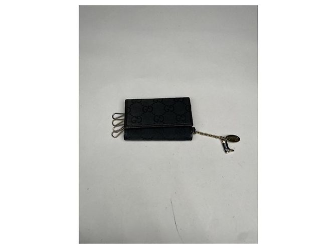 Borsa in cotone nero Gucci - vista 5
