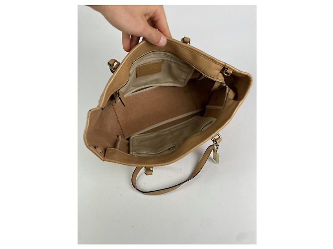 Borsa in pelle marrone Coach Carly - vista 2