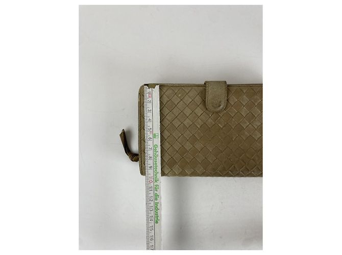Cartera de cuero beige Bottega Veneta - vista 5