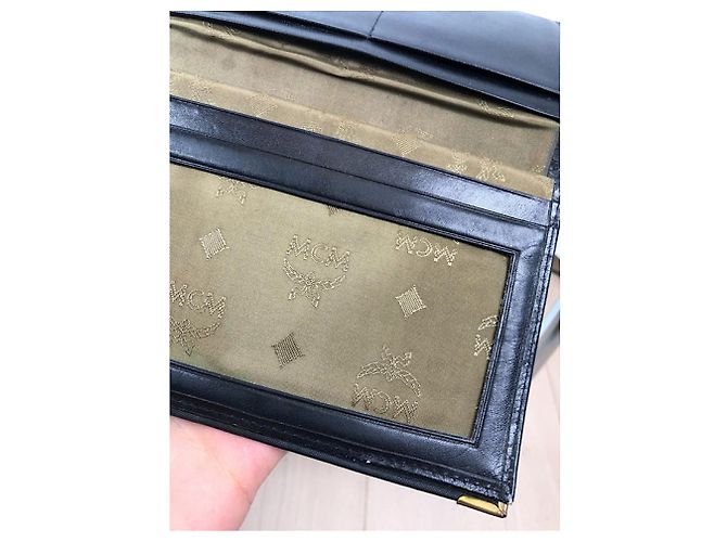 MCM schwarze Lederhandtasche - Ansicht 2