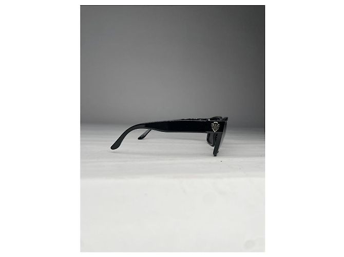 Occhiali da sole in plastica nera Gucci Nero - vista 4
