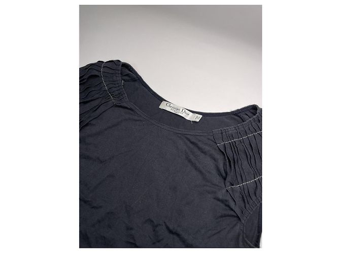 Dior J'adore Top de Seda Negra Negro - vista 2