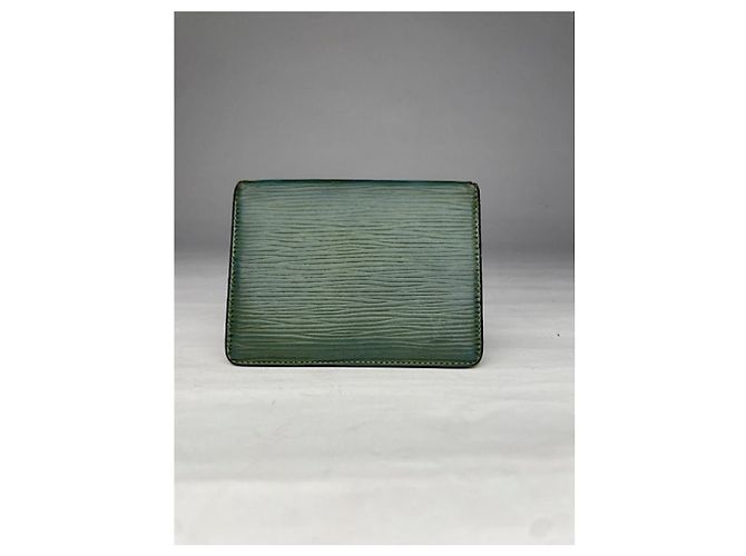 Borsa in pelle verde Louis Vuitton - vista 4