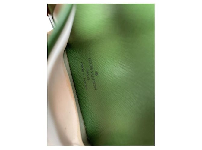 Borsa in pelle verde Louis Vuitton - vista 5