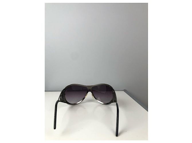 Gafas de sol de metal morado Saint Laurent Púrpura - vista 4