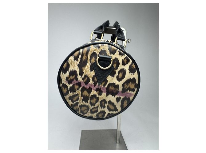 Autre Marque Borsa a mano in pelle nera Gaultier Junior Nero - vista 4