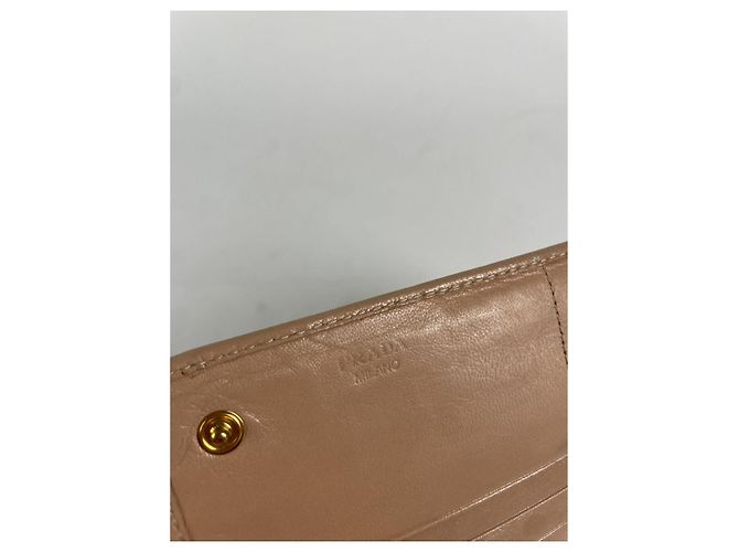 Bow Cartera de cuero rosa Prada - vista 4