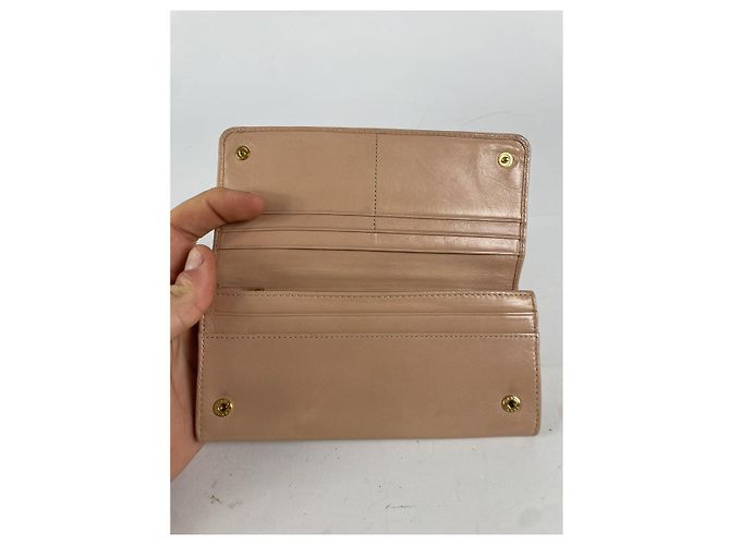Bow Cartera de cuero rosa Prada - vista 5