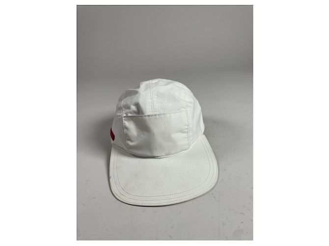 Sombreros de poliéster blanco de Prada y gorro - vista 4