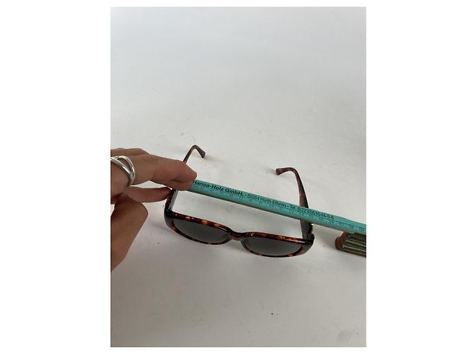 Gafas de sol de plástico marrón Yves Saint Laurent Castaño - vista 5