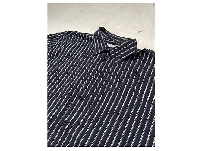 Camicia in cotone nero Yves Saint Laurent - vista 4