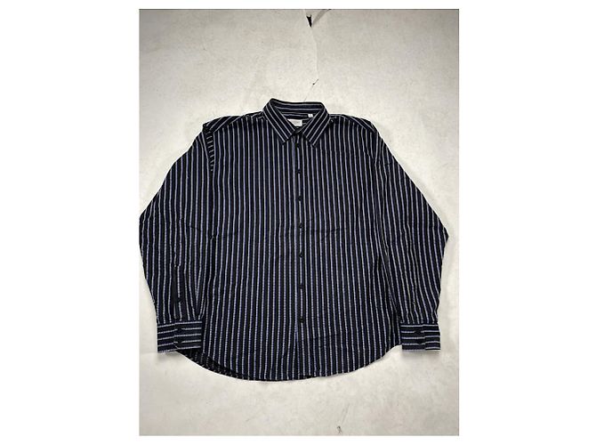 Camicia in cotone nero Yves Saint Laurent - vista 5