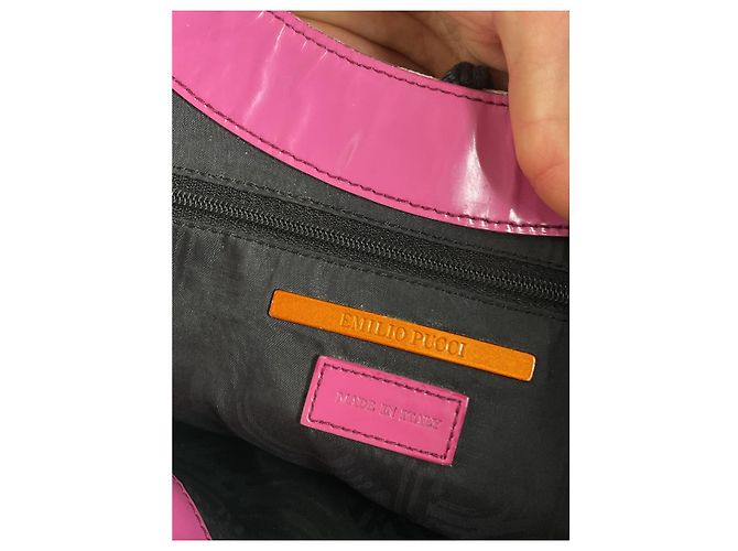 Borsa in pelle viola Emilio Pucci Porpora - vista 2