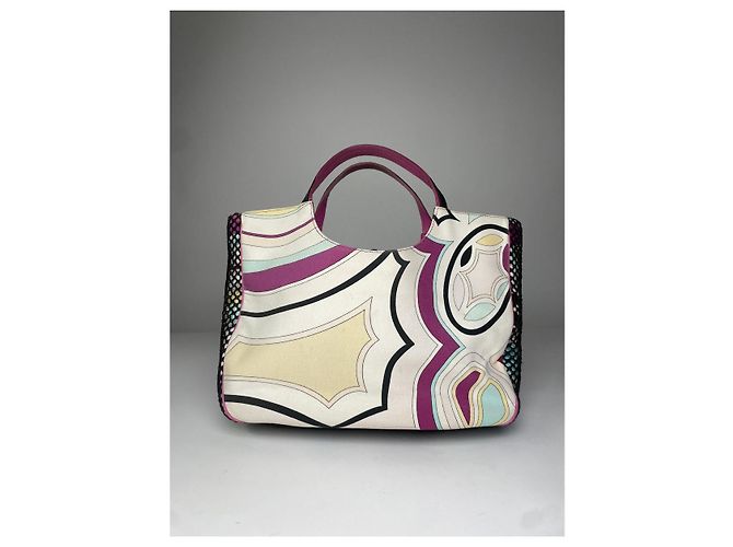 Borsa in pelle viola Emilio Pucci Porpora - vista 4