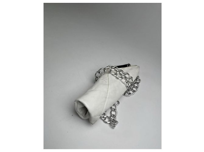 Borsa in pelle bianca MM6 Bianco - vista 3