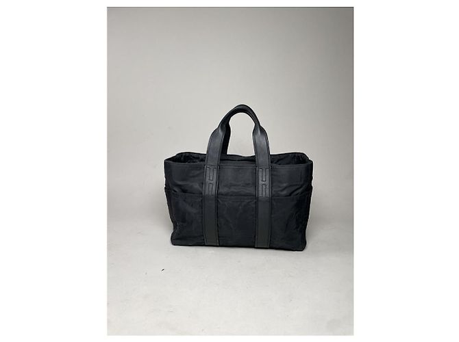 Schwarze Polyester-Handtasche von Hermès - Ansicht 3