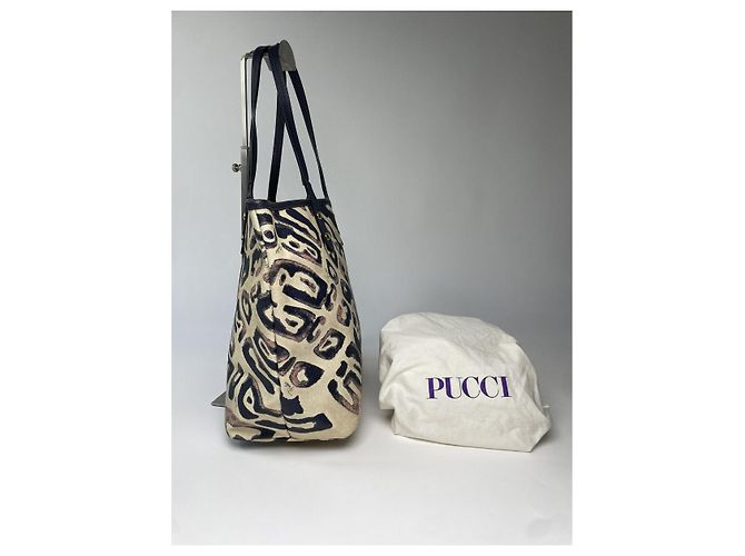 Borsa in pelle nera Emilio Pucci Nero - vista 4