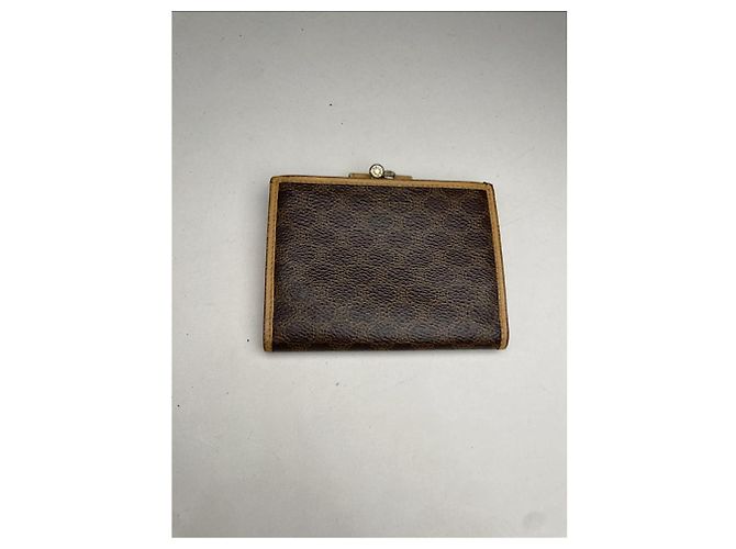 Céline Celine Triomphe Vintage Brown Leather Wallet - view 3
