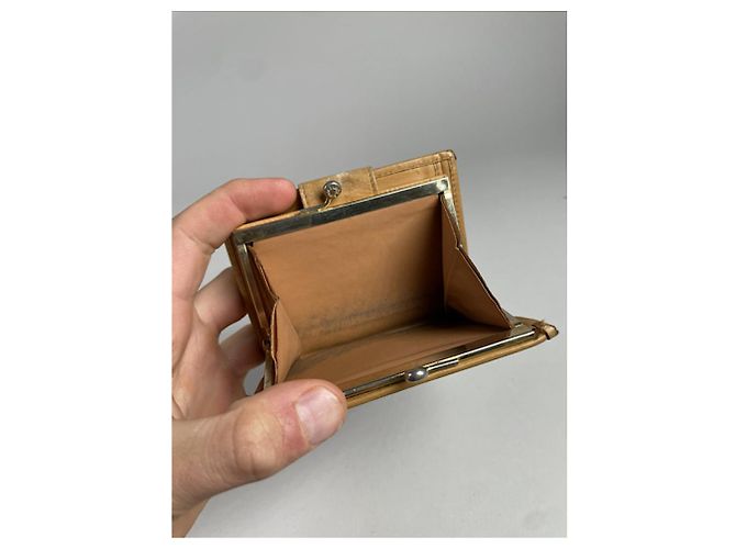 Céline Celine Triomphe Vintage Brown Leather Wallet - view 5