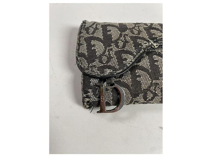 Cartera de algodón negro Dior Saddle - vista 3
