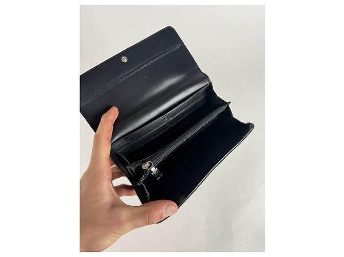 Céline Cartera de algodón negro Celine Triomphe - vista 5