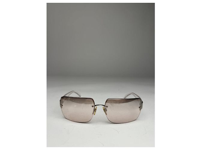 Gafas de sol de plástico plateadas de Chanel Plata - vista 2