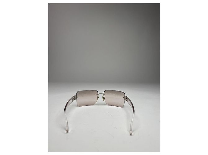 Gafas de sol de plástico plateadas de Chanel Plata - vista 5