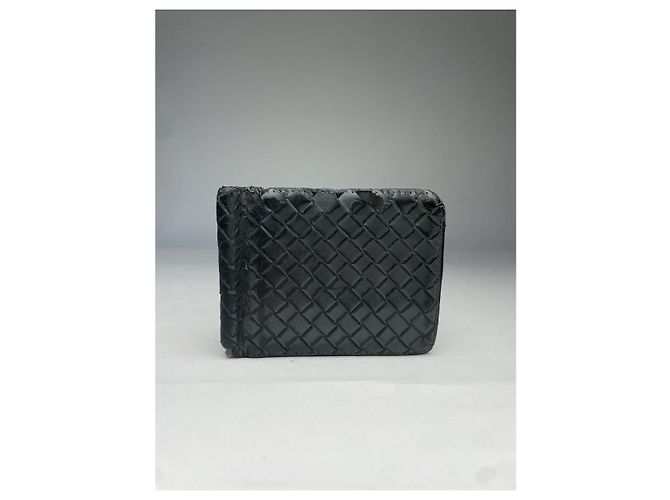 Schwarze Lederhandtasche von Bottega Veneta - Ansicht 2