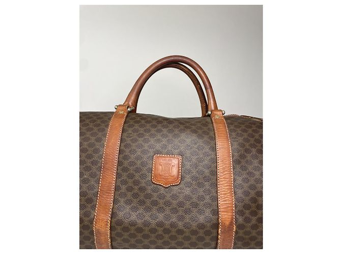 Céline Borsa da viaggio in pelle marrone Celine - vista 2