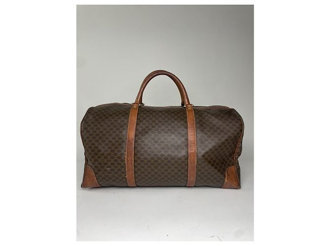Céline Borsa da viaggio in pelle marrone Celine - vista 4