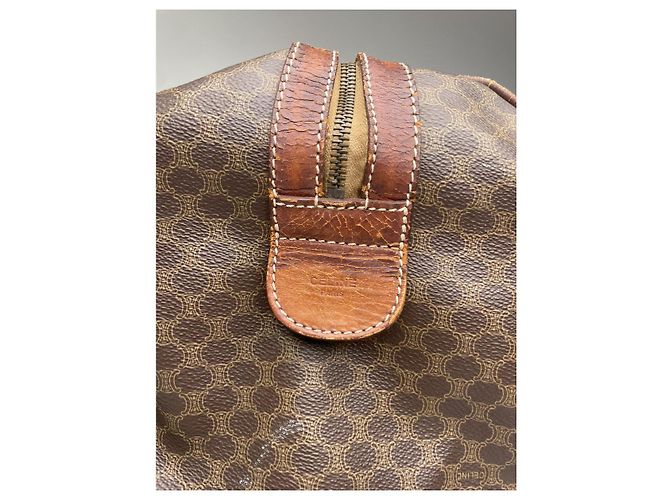 Céline Borsa da viaggio in pelle marrone Celine - vista 5